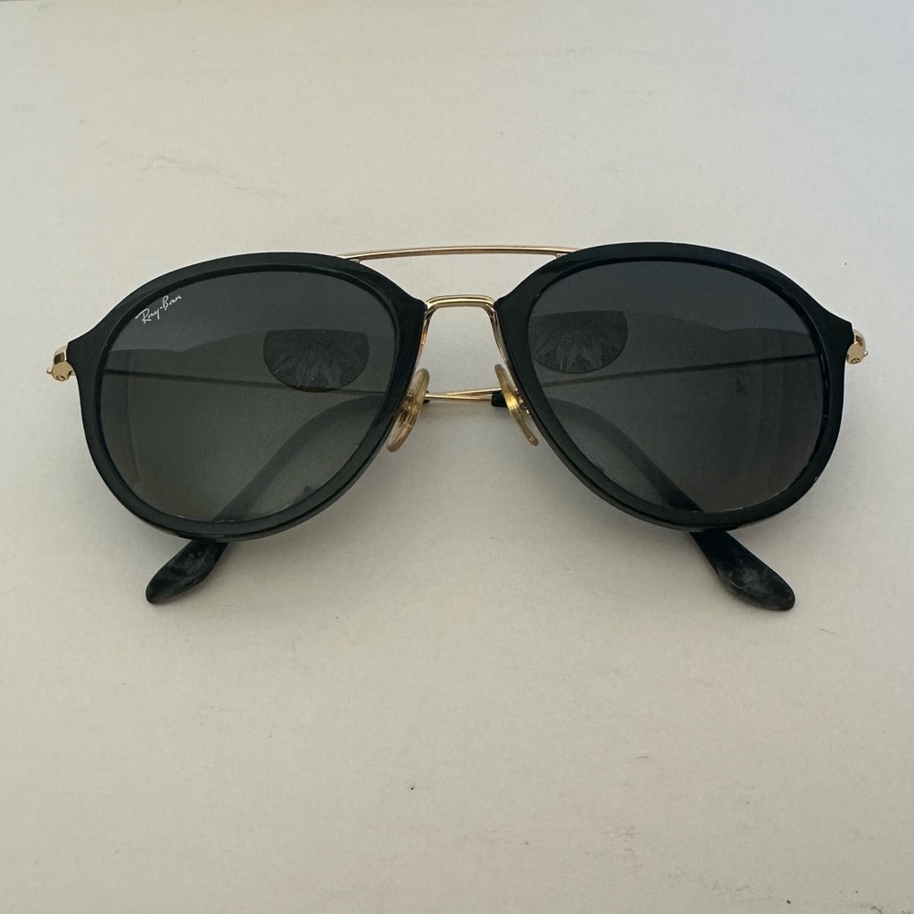 Ray-Ban Black/Gold Frame with Gold Detail Sunglasses - Picture 11 of 11